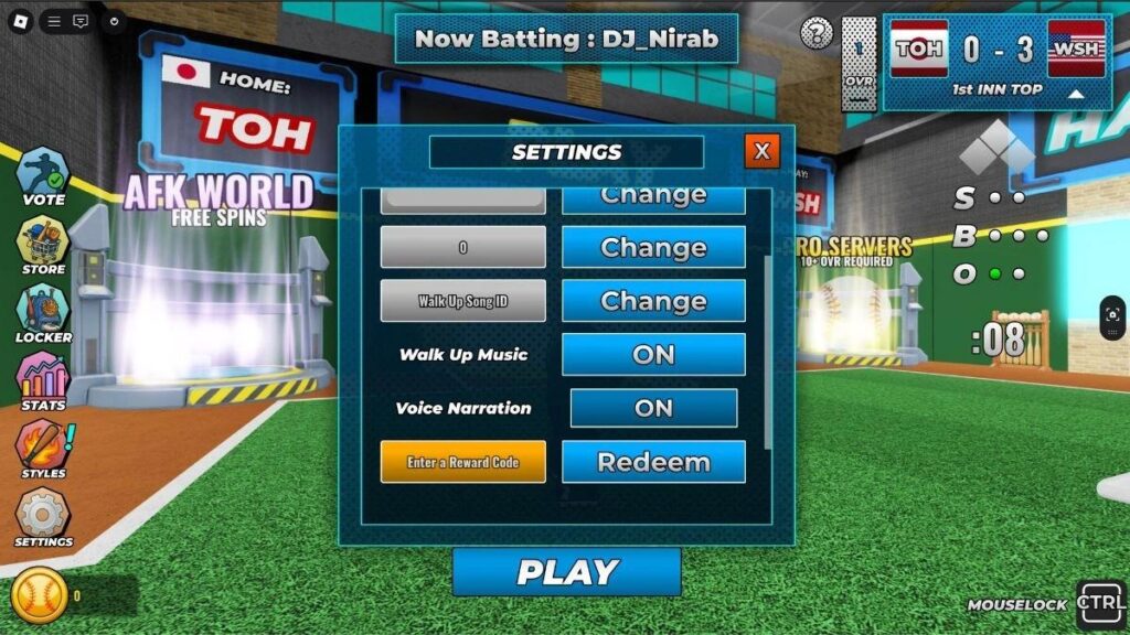Superstar Baseball Codes