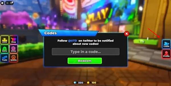 Universal Tower Defense X Codes 