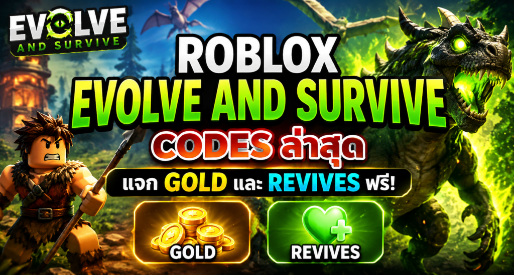 Roblox Evolve and Survive Codes